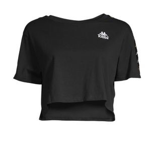 Black Kappa Cropped Top